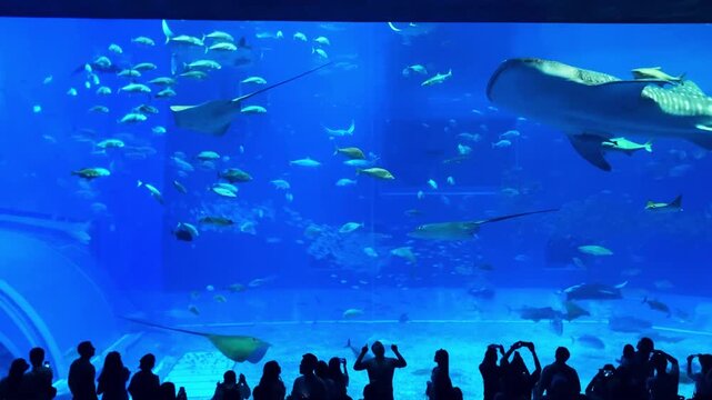 沖縄美ら海水族館のジンベエザメ