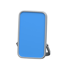 A modern 3d style icon of floor mirror piece