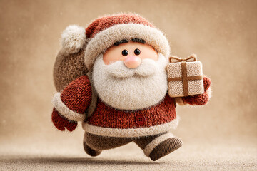 編みぐるみ風サンタクロース