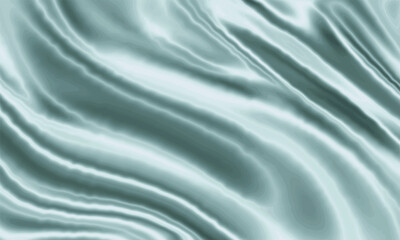 Aquamarine shiny silk background design with smooth texture.