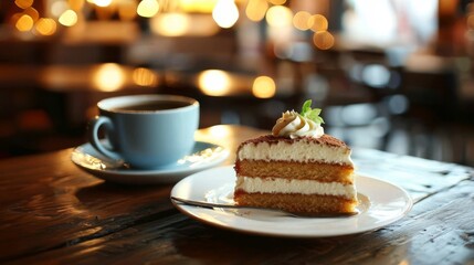 The wooden table enhances the rustic charm of the scene.