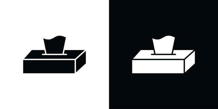Tissue box icon design concept. vector flat icons
