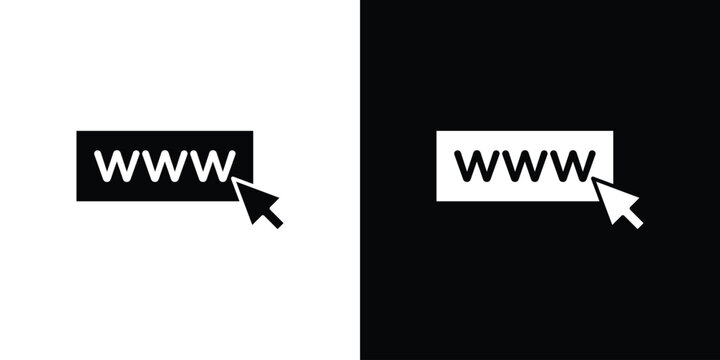 Url icon design concept. vector flat icons