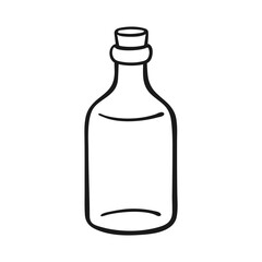 Hand Drawn Simple Glass Bottle