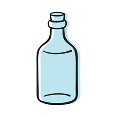 Hand Drawn Simple Glass Bottle Illustration