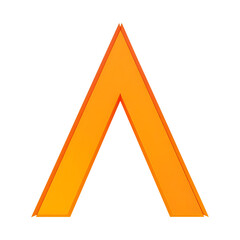 orange letter A