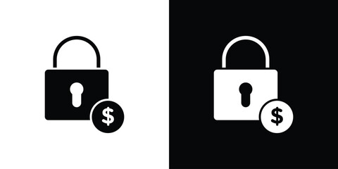 Fixed income icon, A flat minimalist vector illustration