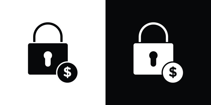 Fixed income icon, A flat minimalist vector illustration