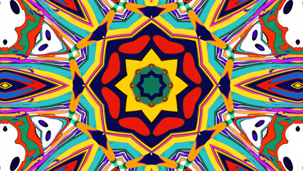 Trippy Psychedelic Kaleidoscope Texture for Music Visuals