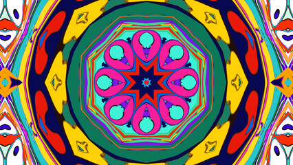 Trippy Psychedelic Kaleidoscope Texture for Music Visuals