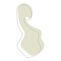 abstract grey blobs and outline for background