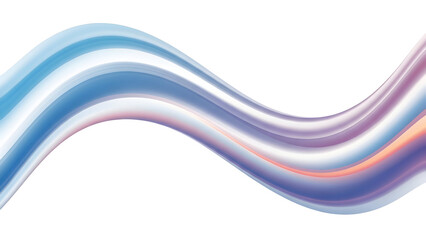 Abstract fluid wave with blue purple and orange colors on a black background for modern design