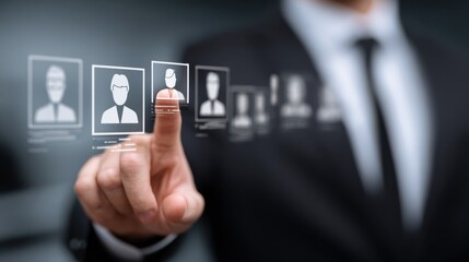 Obraz premium By automating initial screening and resume parsing, AI in recruitment enhances speed, consistency, and fairness-making hiring smarter and more inclusive. 