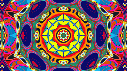 Trippy Psychedelic Kaleidoscope Texture for Music Visuals