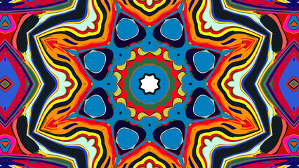 Trippy Psychedelic Kaleidoscope Texture for Music Visuals