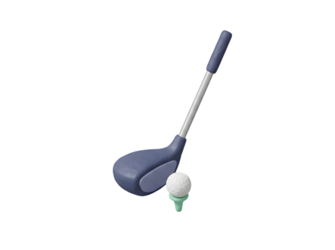 3D Golf Club Icon