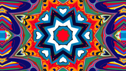 seamless pattern with colorful stars