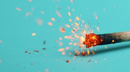 Gentle firecracker spark trail display outdoor event photography muted backdrop close-up view chinese new year celebration