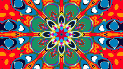 Trippy Psychedelic Kaleidoscope Texture for Music Visuals