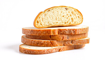 Sliced Bread Isolated on White Background