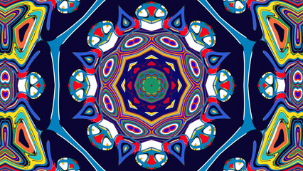 Trippy Psychedelic Kaleidoscope Texture for Music Visuals