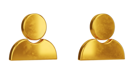 Golden icons show shiny, metallic texture against black. Perfect for UI/UX design, digital posters, branding, presentations.