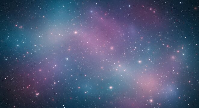 Vibrant nebula with stars in deep space