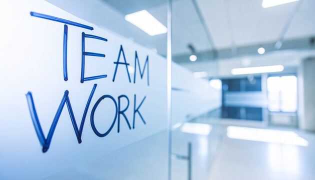 Strategy teamwork collaboration planning solution meeting goal success innovation brainstorming inspire office whiteboard writing on glass in modern meeting room with blurred background