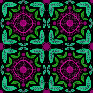 seamless purple floral pattern for textile, wallpaper, card.