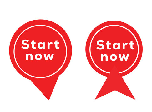 Start Now Button Badge