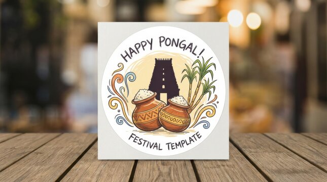 Round sticker sheet template showing two intertwined hearts with ribbons on a clean white backdrop