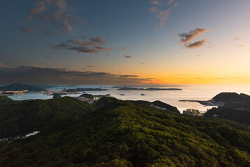 Spectaculair night view on Nagasaki bay from Mt. Inasa which is considered one of the world&rsquo;s most beautiful views, Nagasaki, Japan