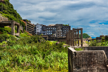Hashima Island (or Gunkanjima &ndash; Warship Island), a deserted coal mining island in the bay near Nagasaki
