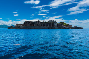 Hashima Island (or Gunkanjima &ndash; Warship Island), a deserted coal mining island in the bay near Nagasaki