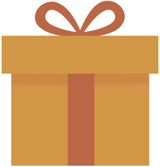 Present, Gift box with ribbon