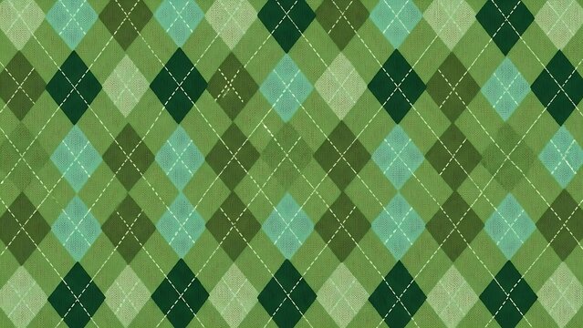 Classic argyle pattern seamless shades of green for textile and background classic argyle pattern featuring diamond shapes in shades of dark green, forest green,