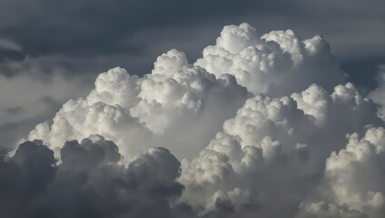 Obraz premium Dramatic Cumulonimbus Clouds Gathering in a Moody Sky.