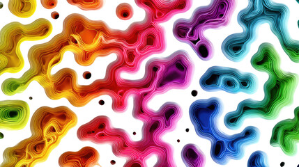 Rainbow Swirls: Vibrant abstract artwork featuring a mesmerizing arrangement of colorful swirls and patterns. A visual symphony of color and form, the piece evokes energy and wonder.