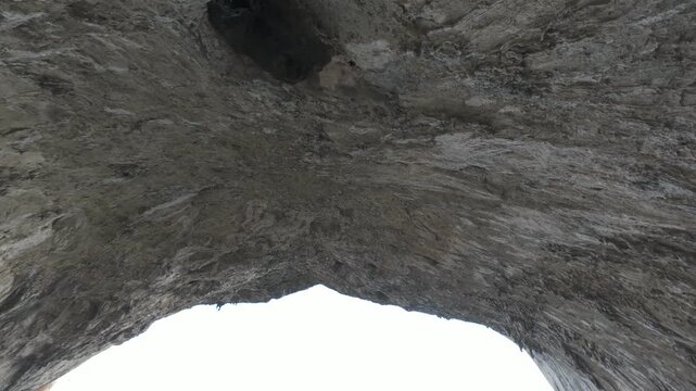 NOLI, ITALY, the Grotta dei Falsari or Forgers' Cave along the piligrim's trail