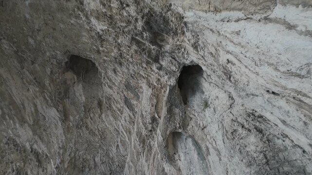 NOLI, ITALY, the Grotta dei Falsari or Forgers' Cave along the piligrim's trail