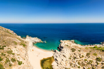 The Nas beach in Ikaria, Greece