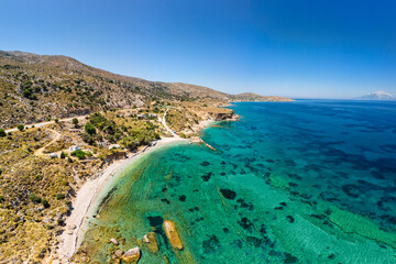 The beaches Kerame and Mikra Kerame in Ikaria, Greece