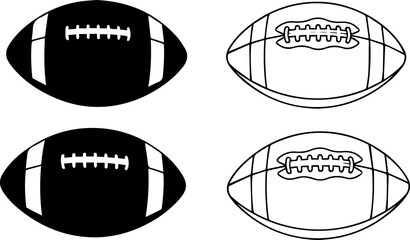 american, ball, black, cartoon, clipart, contour, design, drawing, element, equipment, field, football, game, graphic, hand, leather, line, object, outline, pattern, print, rugby, shape, sign, sketch,