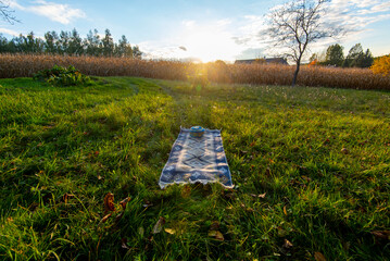 Muslim Topi Hat on a Prayer Mat