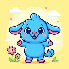 Obraz premium cute cartoon animation