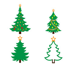 Festive Greenery Collection: A captivating collection of meticulously crafted, festive Christmas trees, radiating holiday spirit and festive charm.