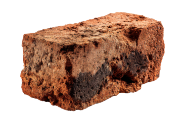 Brick's Resilience: A detailed view of a sturdy brick, showcasing its robust texture and weathered character. A symbol of enduring strength, reflecting a sense of timeless construction.