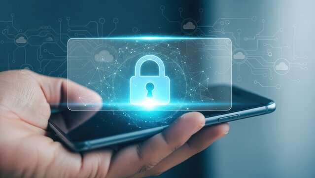 Digital security and privacy protection through mobile device encryption and data safeguarding