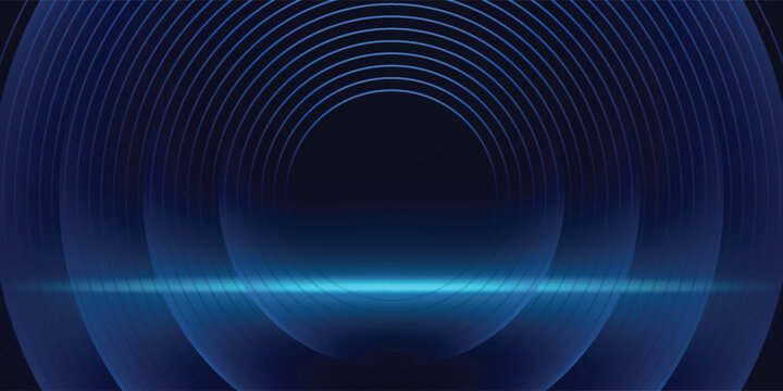 design blue labstract ight on dark background with effect circle line glowing. Futuristic backdrop design concept. eps vector abstract ilustration