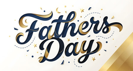 Fototapeta premium Elegant father s day greeting with festive accents